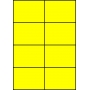 Etykiety A4 kolorowe 105x74 – żółte