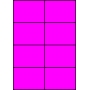 Etykiety A4 kolorowe 105x74 – różowe