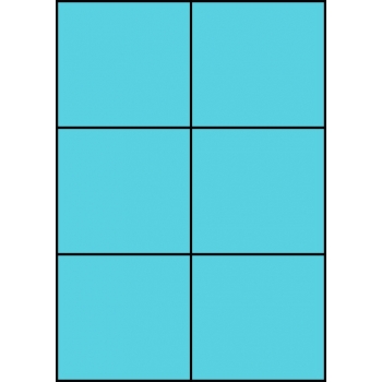 Etykiety A4 kolorowe 105x99 – niebieskie