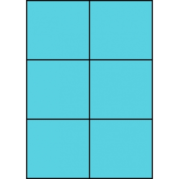 Etykiety A4 kolorowe 105x99 – niebieskie
