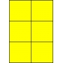 Etykiety A4 kolorowe 105x99 – żółte