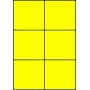 Etykiety A4 kolorowe 105x99 – żółte fluorescencyjne