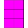 Etykiety A4 kolorowe 105x99 – różowe
