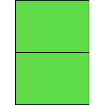 Etykiety A4 kolorowe 210x148 – zielone