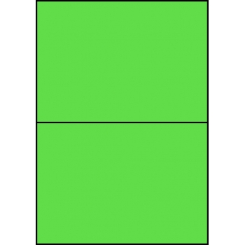 Etykiety A4 kolorowe 210x148 – zielone