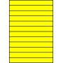 Etykiety A4 kolorowe 210x24,75 – żółte