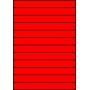 Etykiety A4 kolorowe 210x24,75 – czerwone fluorescencyjne