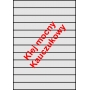 Etykiety A4 klej wzmocniony 210x24,75