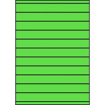 Etykiety A4 kolorowe 210x25,4 – zielone
