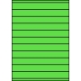 Etykiety A4 kolorowe 210x25,4 – zielone