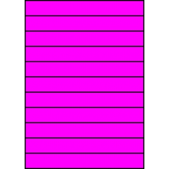Etykiety A4 kolorowe 210x27 – różowe