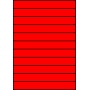 Etykiety A4 kolorowe 210x27 – czerwone fluorescencyjne