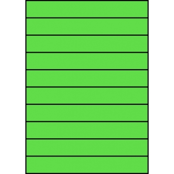 Etykiety A4 kolorowe 210x29,7 – zielone