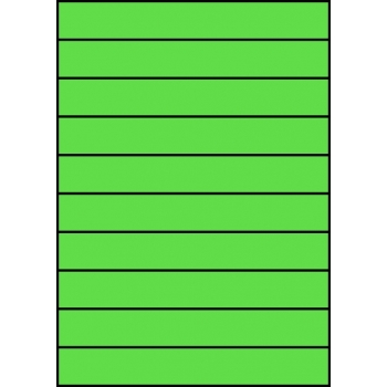 Etykiety A4 kolorowe 210x29,7 – zielone