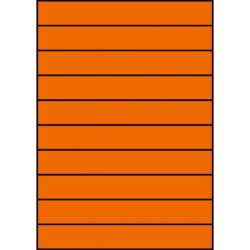 Etykiety A4 kolorowe 210x29,7 – pomarańczowe