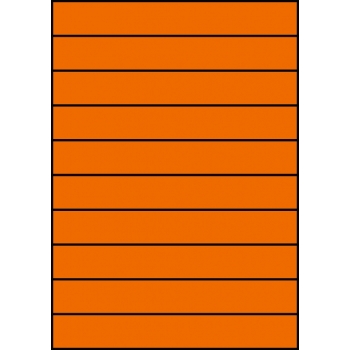 Etykiety A4 kolorowe 210x29,7 – pomarańczowe