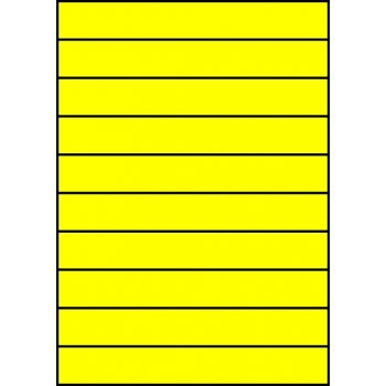 Etykiety A4 kolorowe 210x29,7 – żółte fluorescencyjne