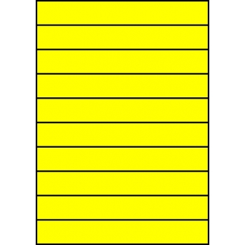 Etykiety A4 kolorowe 210x29,7 – żółte fluorescencyjne