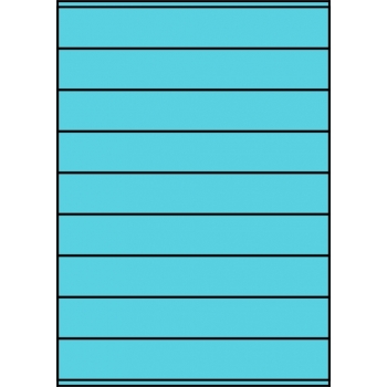 Etykiety A4 kolorowe 210x32 – niebieskie
