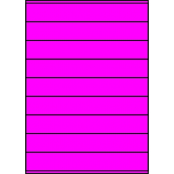 Etykiety A4 kolorowe 210x32 – różowe