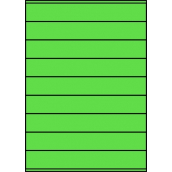 Etykiety A4 kolorowe 210x32 – zielone