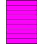 Etykiety A4 kolorowe 210x32 – różowe