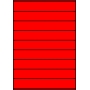 Etykiety A4 kolorowe 210x32 – czerwone fluorescencyjne