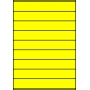 Etykiety A4 kolorowe 210x32 – żółte fluorescencyjne