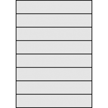 Etykiety samoprzylepne na arkuszach A4 - 210x37