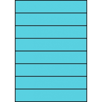 Etykiety A4 kolorowe 210x37 – niebieskie