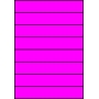 Etykiety A4 kolorowe 210x37 – różowe
