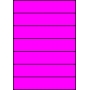 Etykiety A4 kolorowe 210x42,4 – różowe