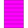 Etykiety A4 kolorowe 210x42,4 – różowe
