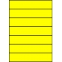 Etykiety A4 kolorowe 210x42,4 – żółte fluorescencyjne