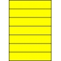 Etykiety A4 kolorowe 210x42,4 – żółte fluorescencyjne