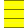 Etykiety A4 kolorowe 210x48 – żółte fluorescencyjne