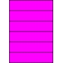Etykiety A4 kolorowe 210x49,5 – różowe