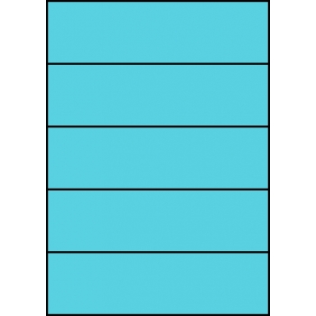 Etykiety A4 kolorowe 210x59,4 – niebieskie