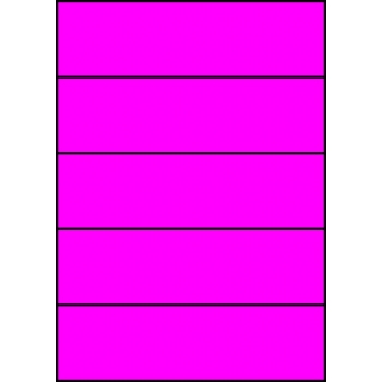 Etykiety A4 kolorowe 210x59,4 – różowe