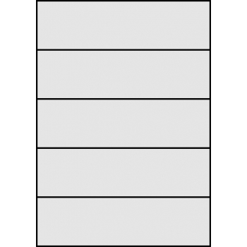 Etykiety samoprzylepne na arkuszach A4 - 210x59,4