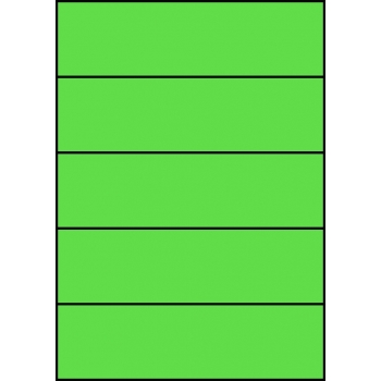 Etykiety A4 kolorowe 210x59,4 – zielone