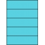 Etykiety A4 kolorowe 210x59,4 – niebieskie