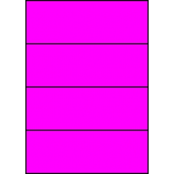 Etykiety A4 kolorowe 210x59,4 – różowe