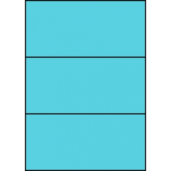 Etykiety A4 kolorowe 210x99 – niebieskie