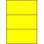 Etykiety A4 kolorowe 210x99 – żółte