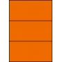 Etykiety A4 kolorowe 210x99 – pomarańczowe