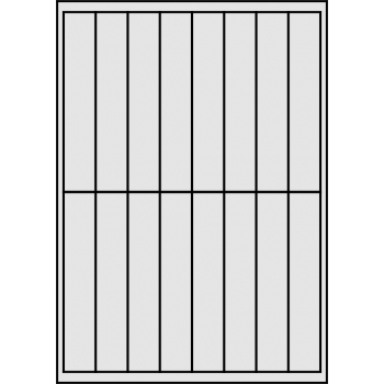 Etykiety samoprzylepne na arkuszach A4 - 25x140