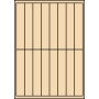 Etykiety A4 kolorowe 25x140 mm – beżowe