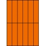 Etykiety A4 kolorowe 35x148 – pomarańczowe