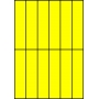Etykiety A4 kolorowe 35x148 – żółte fluorescencyjne